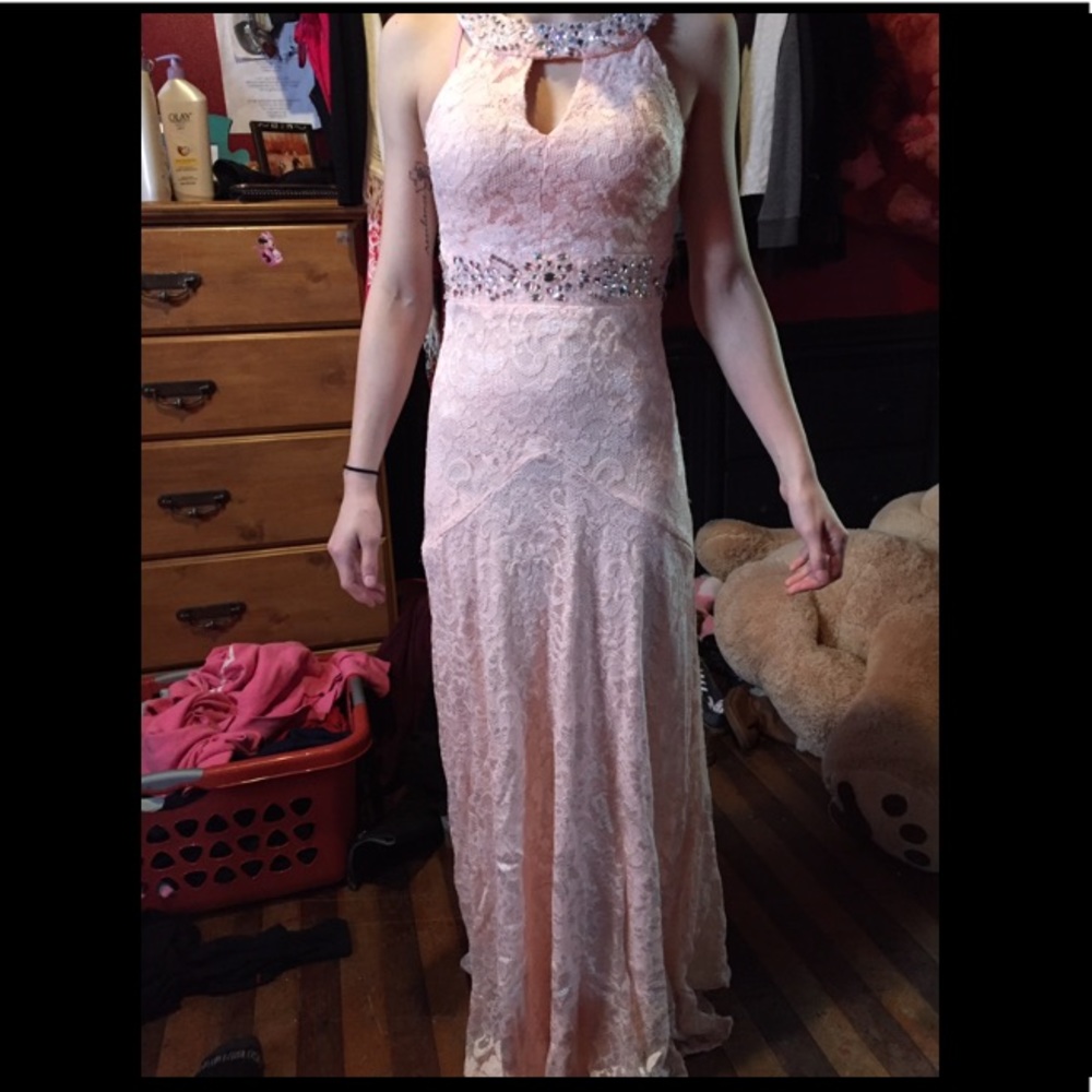 Peach gown